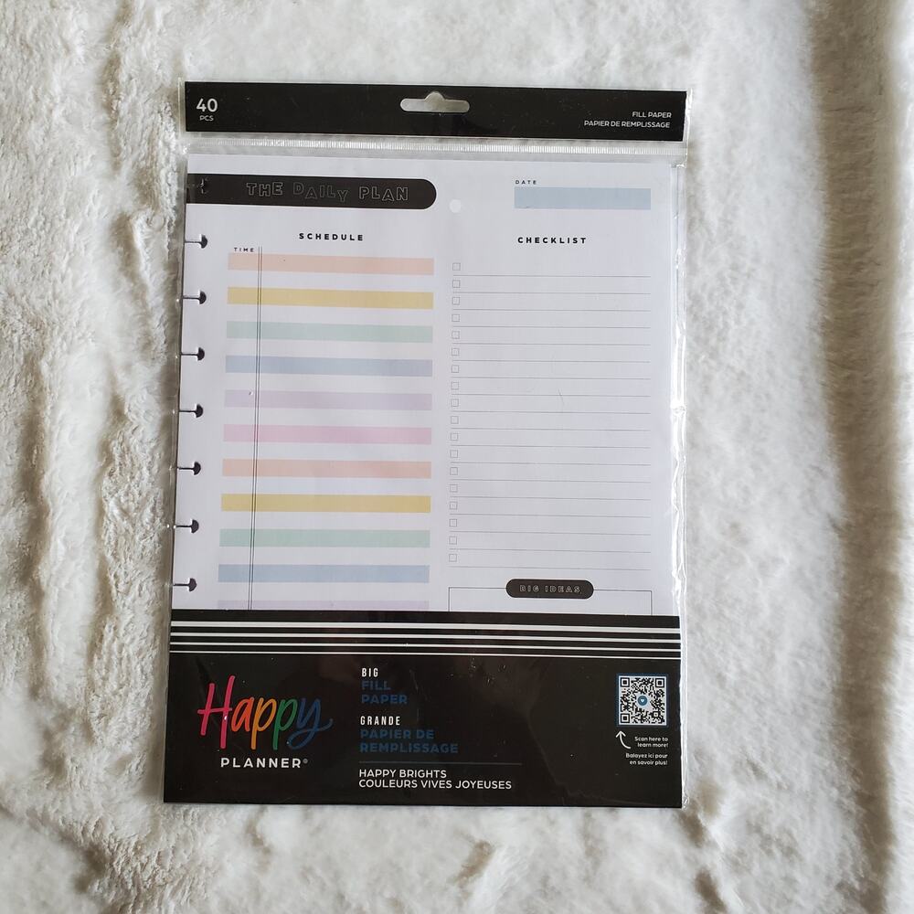The Happy Planner Big Fill Paper Happy Brights